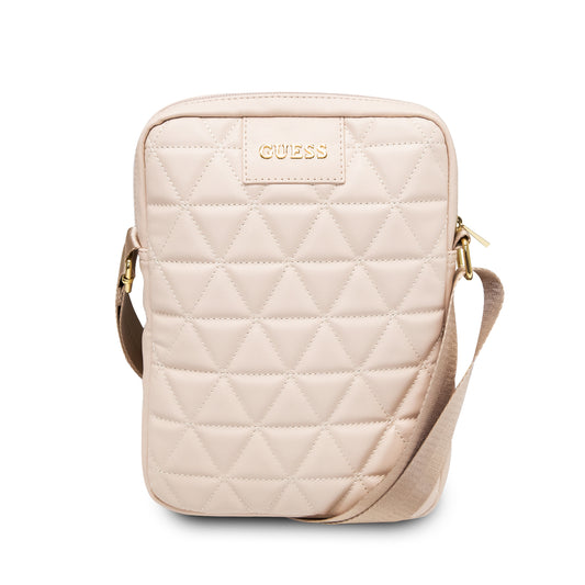 Guess Quilted Tablet Bag Τσαντάκι Από Δερματίνη Κατάλληλο Για Tablet/Smartphone Εως 10" (Pink - Gutb10Qlpk) – Θήκη για κινητό από το PhoneBazaar.gr