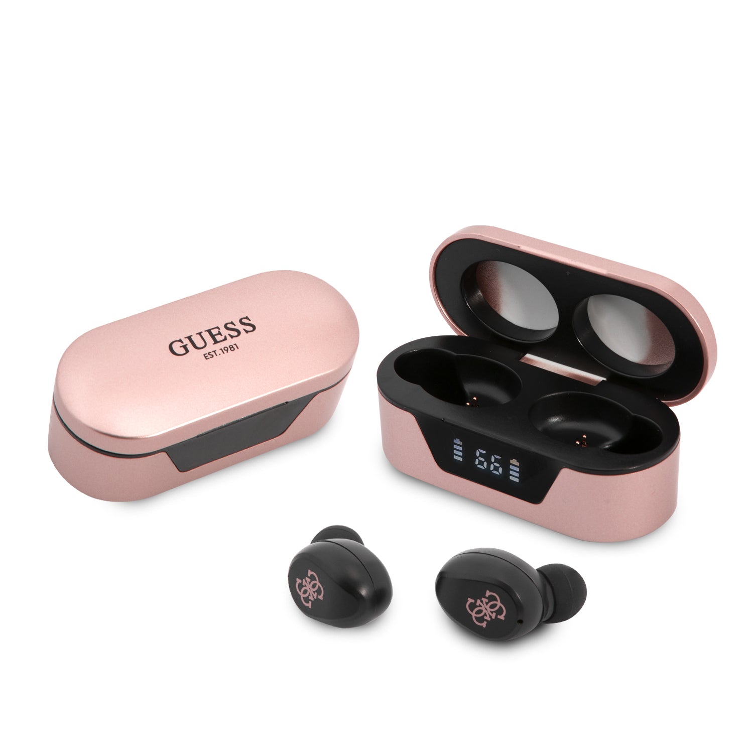Guess Bluetooth Stereo Headset 5.0 True Wireless Ασύρματα Ακουστικά & Θήκη Φόρτισης (Pink - Gutwst31Ep) – Θήκη για κινητό από το PhoneBazaar.gr