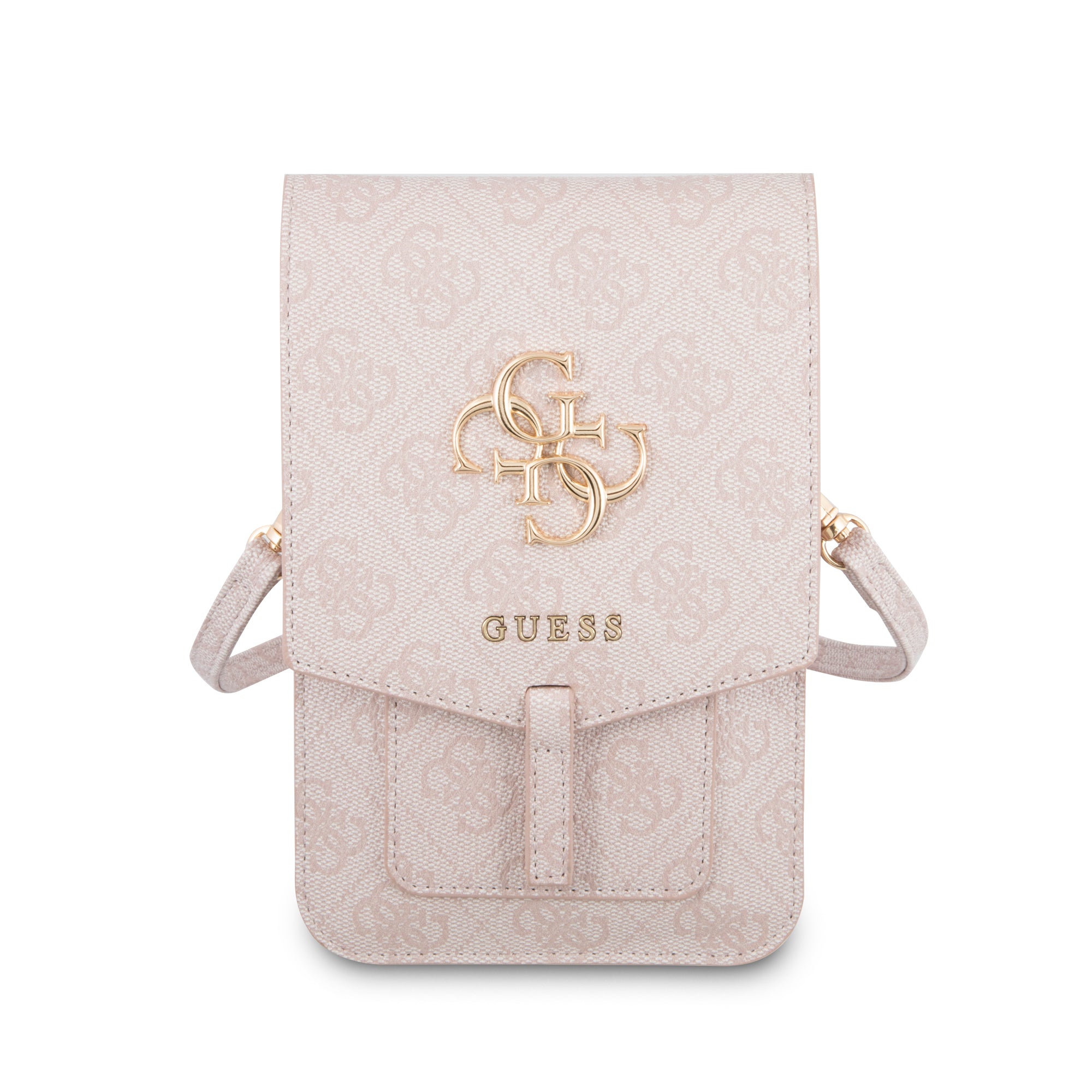 Guess 4G Big Logo Bag Τσαντάκι clutch κατάλληλο για smartphone (Pink - GUWBG4GFPI)