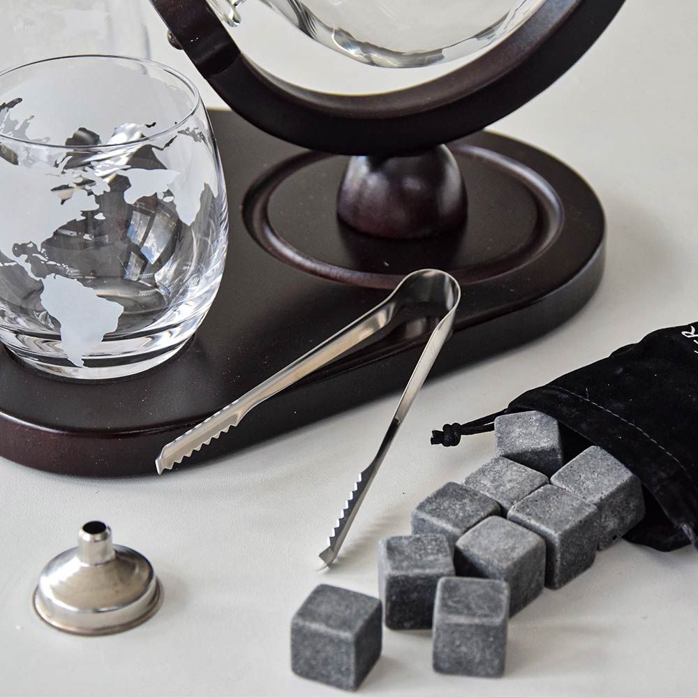 Deluxe Globe Decanter Set - Σετ Καράφα Deluxe Globe