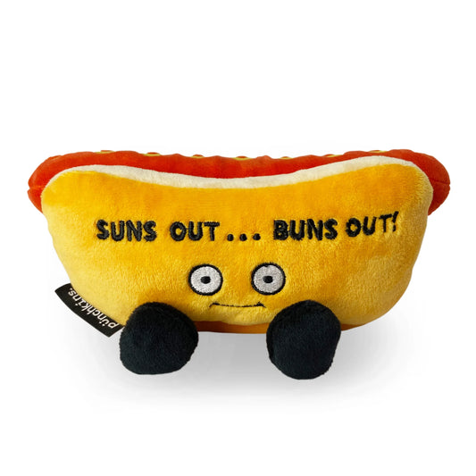 Punchkins Plush Hot Dog Λούτρινο – "Suns Out... Buns Out!" – Θήκη για κινητό από το PhoneBazaar.gr
