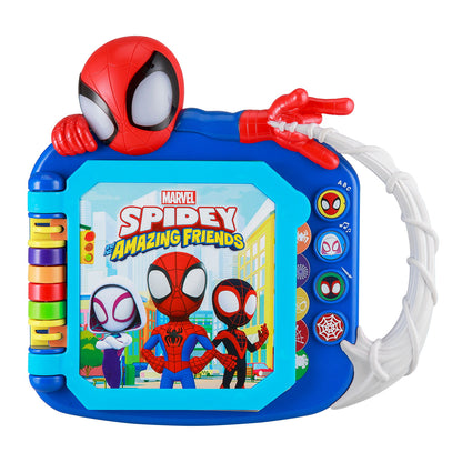 The eKids Spiderman Spidey Amazing Friends Adventure Book (SA-247) from phonebazaar.gr is a playful παιδικό παιχνίδι για παιδιά 3+ με χοντρά κουμπιά, εικόνες χαρακτήρων, και φιγούρα 3D Spidey —τέλειο για μικρά παιδιά!.