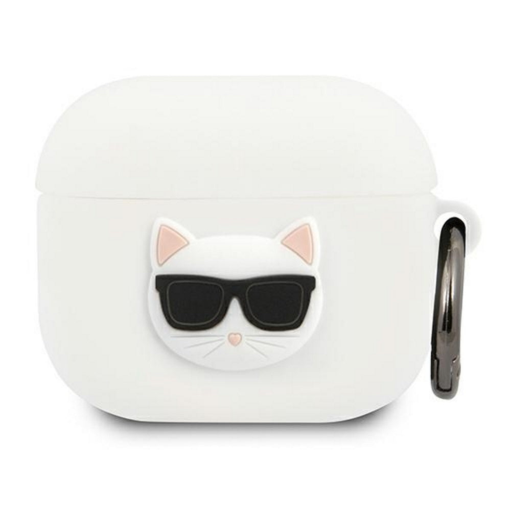Karl Lagerfeld Embossed Logo Choupette'S Head Collection Θήκη Προστασίας Από Σιλικόνη Για Apple Airpods 3 (Λευκό - Klaca3Silchwh) – Θήκη για κινητό από το PhoneBazaar.gr