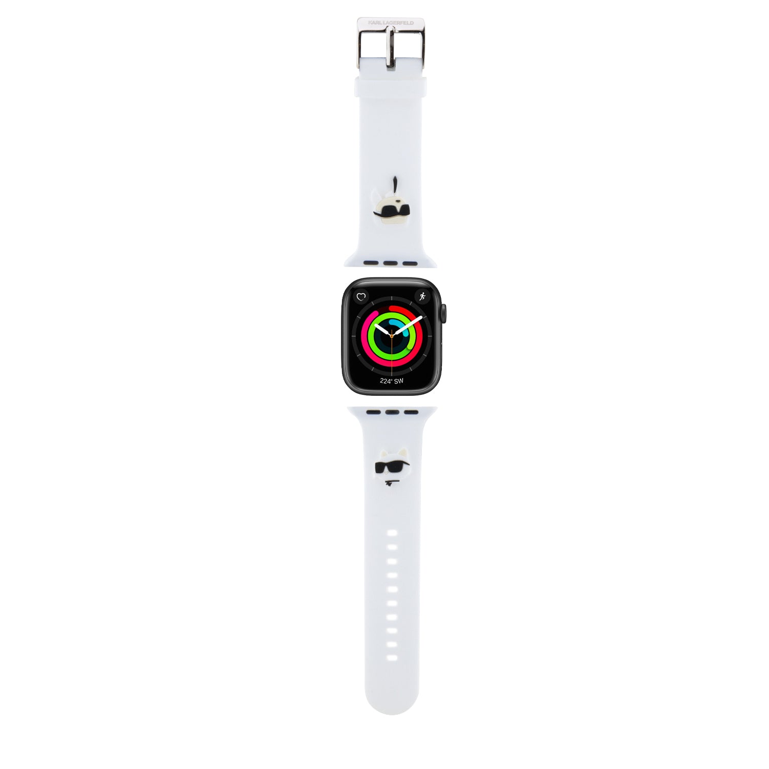 Karl Lagerfeld “karl & Choupete’s Head” Collection Λουράκι Για Apple Watch 4/5/6/7/se 38/40/41mm (λευκο – Klawmslkcnh) – PhoneBazaar