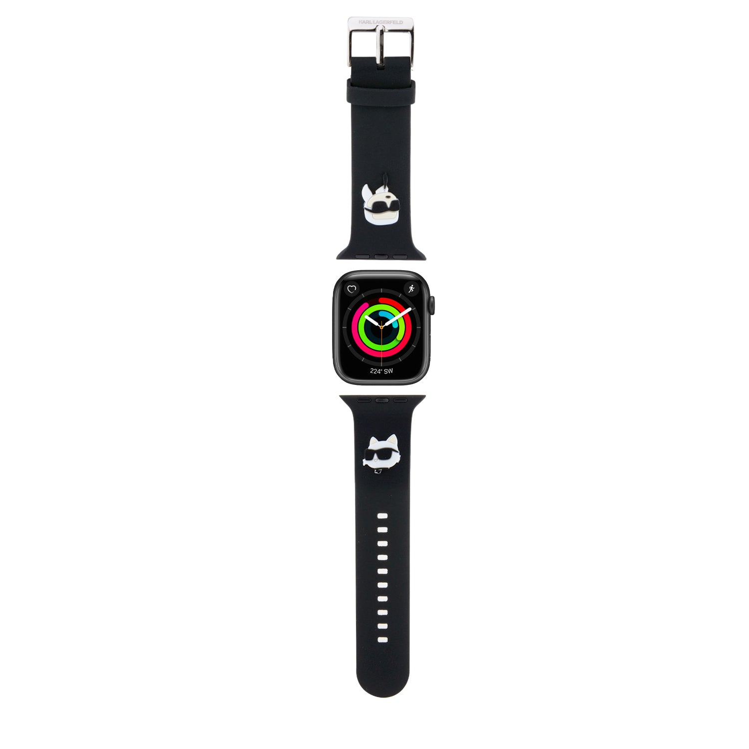 Karl Lagerfeld “karl & Choupete’s Head” Collection Λουράκι Για Apple Watch 4/5/6/7/se 38/40/41mm (μαυρο – Klawmslkcnk) – PhoneBazaar