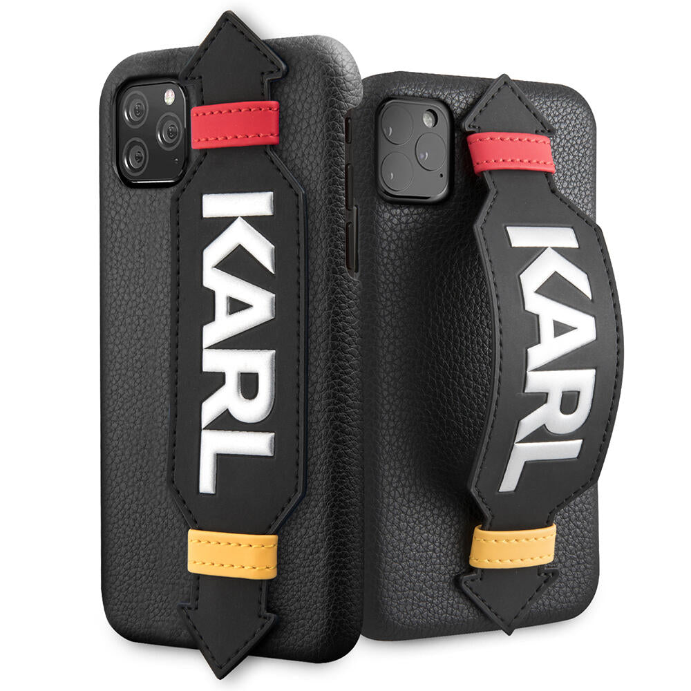 Karl Lagerfeld "Elastic Strap" Hard Case Θήκη Προστασίας Από Σιλικόνη – Iphone 11 Pro (Black) – Θήκη για κινητό από το PhoneBazaar.gr