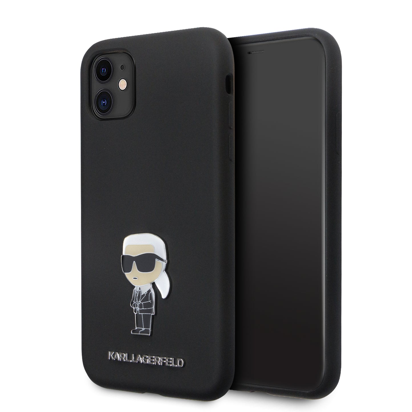Karl Lagerfeld Ikonik Metal Pin Hard Case Θήκη Προστασίας Από Σιλικόνη  – Iphone 11 (Black – Klhcn61Smhknpk) – Θήκη για κινητό από το PhoneBazaar.gr
