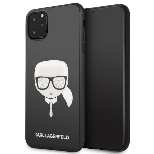 Karl Lagerfeld "Glitter Head" Double Layer Hard Case Θήκη Προστασίας – Iphone 11 Pro Max (Black – Klhcn65Dlhbk) – Θήκη για κινητό από το PhoneBazaar.gr