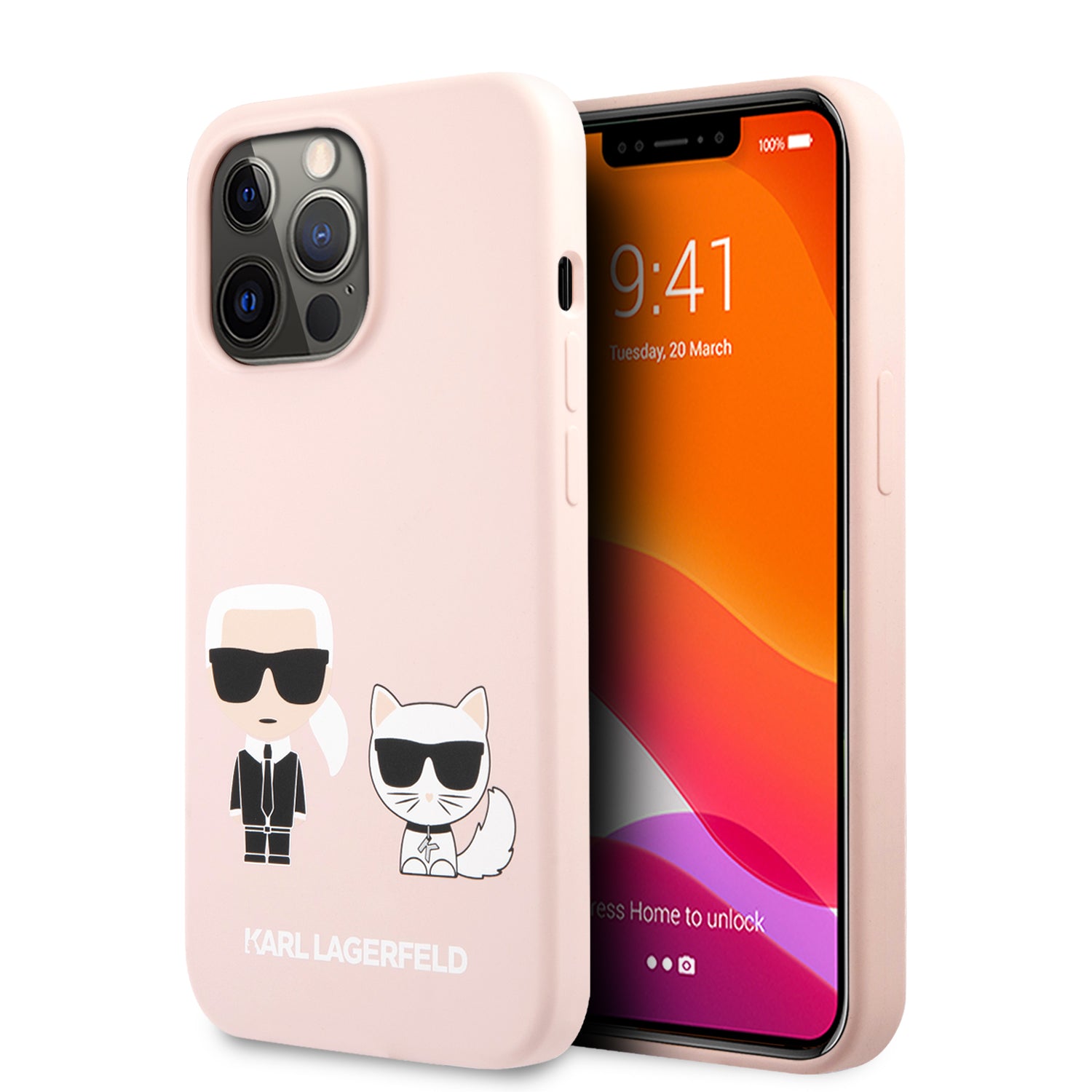 Karl Lagerfeld Silicone Case Karl+Choupette Θήκη Προστασίας Από Σιλικόνη – Iphone 13 Pro (Light Pink) – Θήκη για κινητό από το PhoneBazaar.gr
