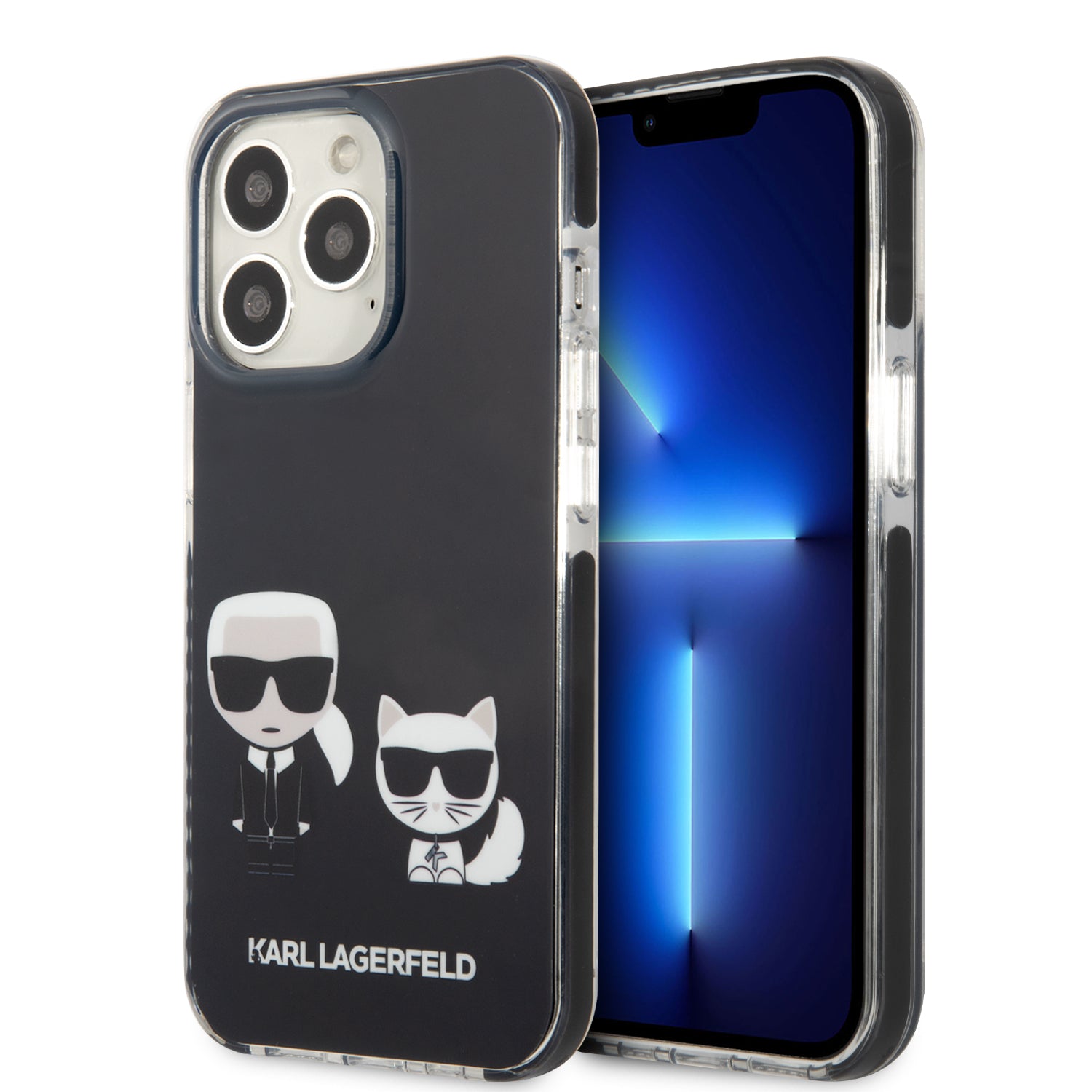 Karl Lagerfeld Ikonik Case "Karl & Choupette" Θήκη Προστασίας Από Σκληρό Πλαστικό – Iphone 13 Pro (Μαύρο - Klhcp13Ltpekck) – Θήκη για κινητό από το PhoneBazaar.gr