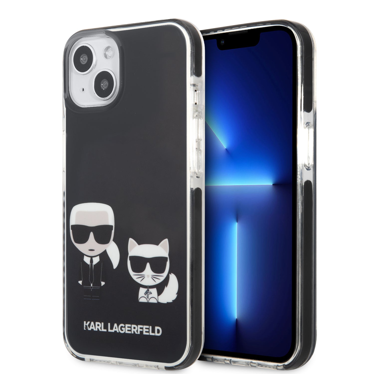 Karl Lagerfeld Ikonik Case "Karl & Choupette" Θήκη Προστασίας Από Σκληρό Πλαστικό – Iphone 13 (Μαύρο - Klhcp13Mtpekck) – Θήκη για κινητό από το PhoneBazaar.gr