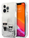 Karl Lagerfeld Transparent Hard Case Karl+Choupette Θήκη Προστασίας – Iphone 13 Pro Max (Clear/Glitter Silver) – Θήκη για κινητό από το PhoneBazaar.gr