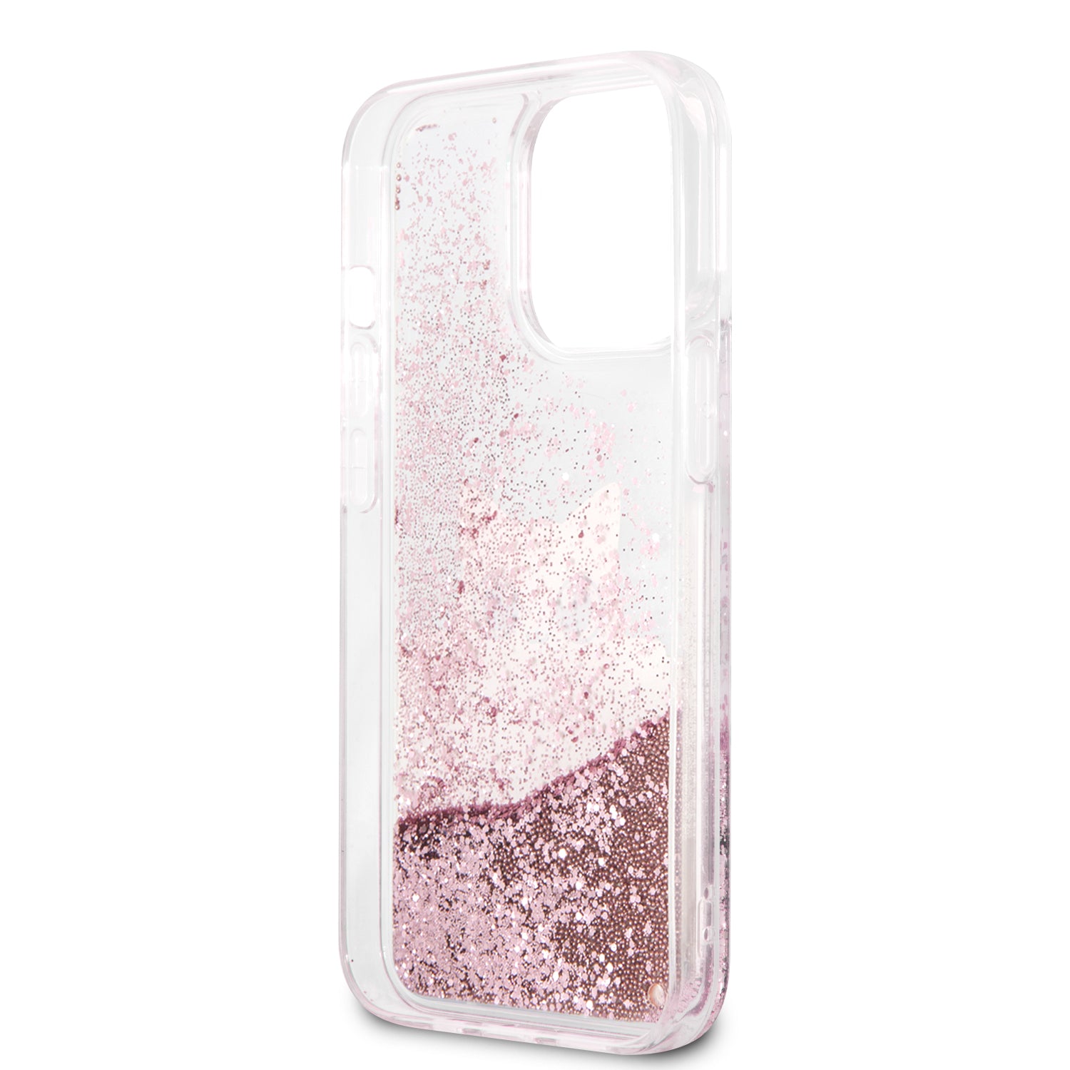 Karl Lagerfeld Liquid Glitter Case "Peek a Boo Cover" Θήκη προστασίας – iPhone 13 Pro Max (Clear/Glitter Pink)