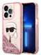 Karl Lagerfeld Ikonik Case Karl'S Head Θήκη Προστασίας Από Σκληρό Πλαστικό – Iphone 14 Pro (Clear Pink/Glitter) – Θήκη για κινητό από το PhoneBazaar.gr