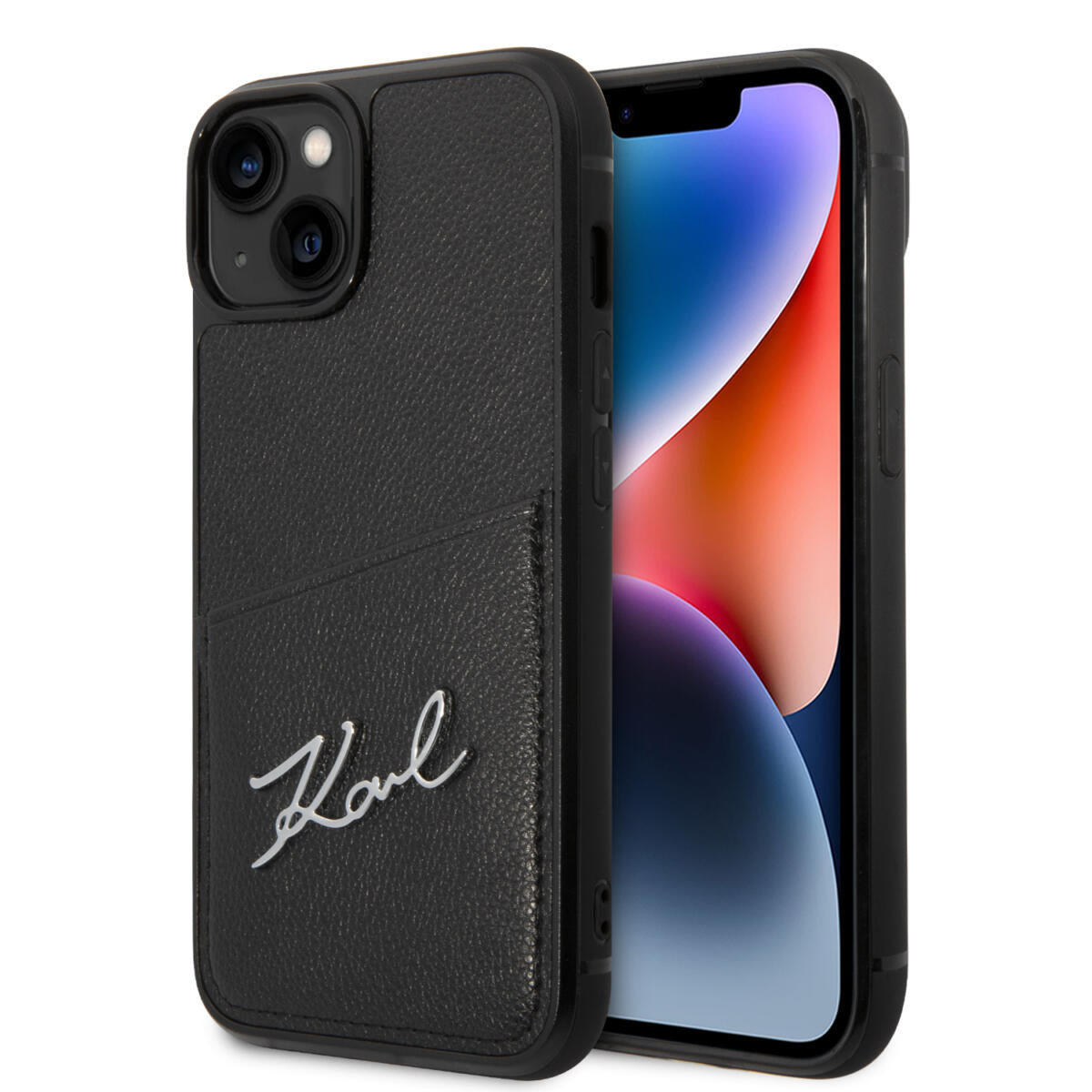 Karl Lagerfeld Signature Logo Hard Case With Card Slot Θήκη Προστασίας Με Υποδοχή Για Πιστωτικές Κάρτες – Iphone 14 Plus (Black) – Θήκη για κινητό από το PhoneBazaar.gr
