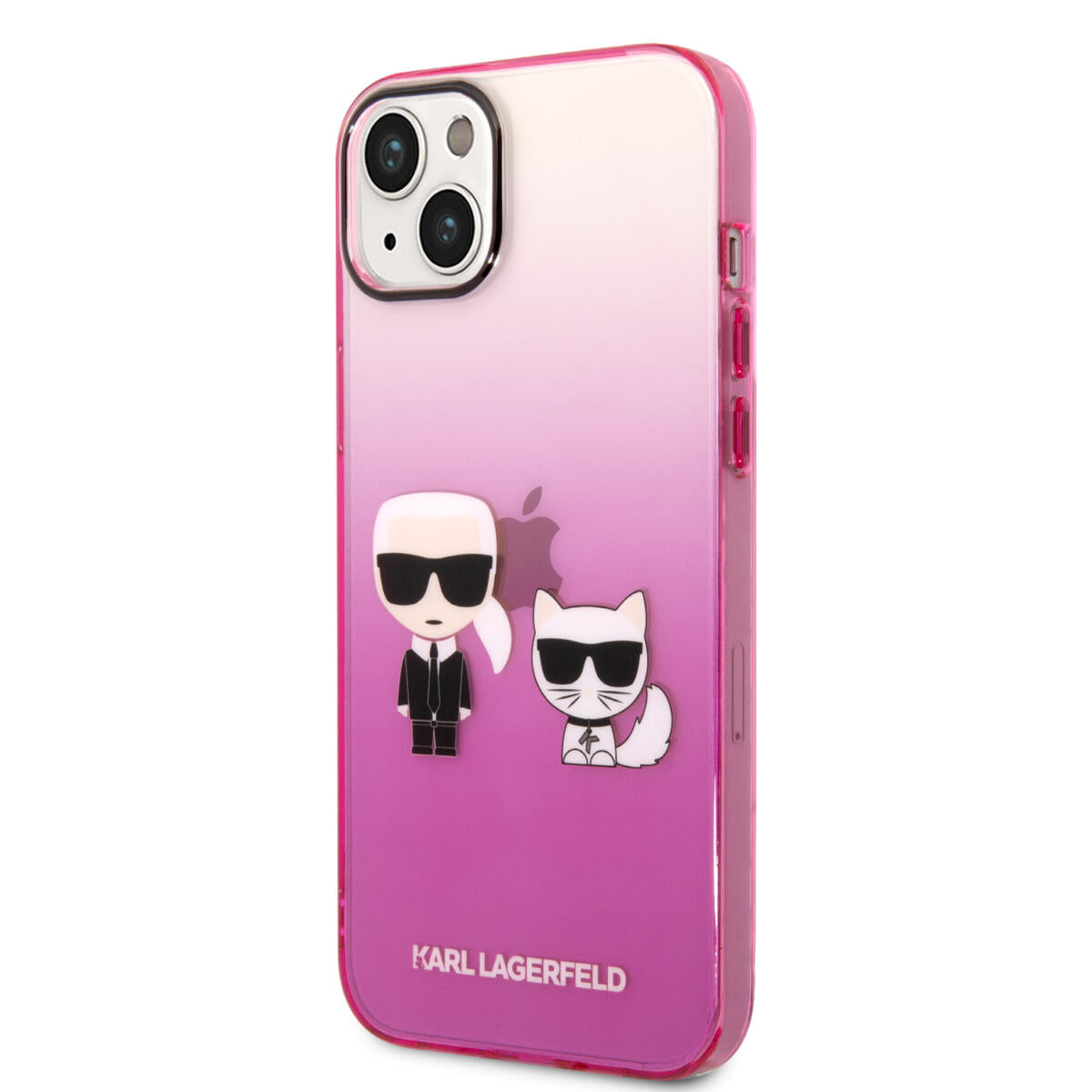 Karl Lagerfeld “Karl & Choupette” Back Cover Case Διάφανη Θήκη προστασίας από Liquid Silicone – iPhone 14 Plus (Pink)