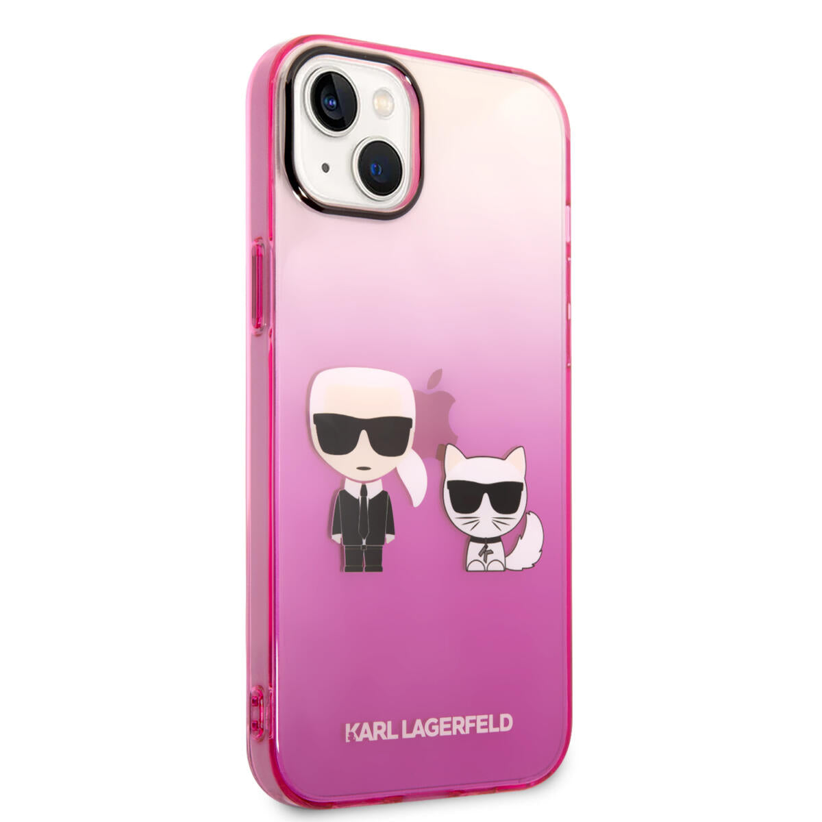 Karl Lagerfeld “Karl & Choupette” Back Cover Case Διάφανη Θήκη προστασίας από Liquid Silicone – iPhone 14 Plus (Pink)