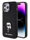 Karl Lagerfeld Ikonik Fixed Glitter Hard Case With Ikonik Metal Logo Θήκη Προστασίας Από Σιλικόνη – Iphone 14 Pro Max (Glitter Black - Klhcp14Xgknpsk) – Θήκη για κινητό από το PhoneBazaar.gr