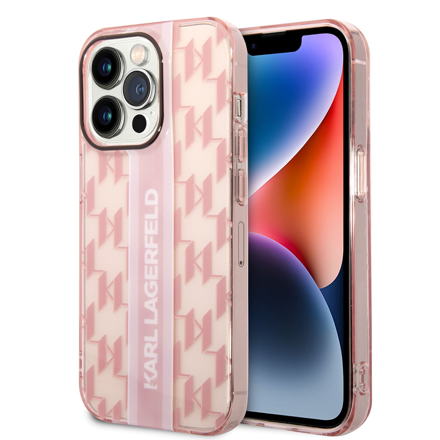 Karl Lagerfeld Monogram Stripe Back Cover Pu Leather Case Θήκη Προστασίας Από Δερματίνη – Iphone 14 Pro Max (Ροζ - Klhcp14Xhklspcp) – Θήκη για κινητό από το PhoneBazaar.gr
