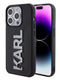 Karl Lagerfeld “Karl 3D Logo Glitter Cover” Hard Case Θήκη Προστασίας Από Σιλικόνη – Iphone 15 Pro (Glitter / Black – Klhcp15L3Dmbkck) – Θήκη για κινητό από το PhoneBazaar.gr