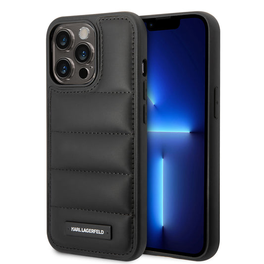 Karl Lagerfeld Puffy Elongated Logo Case Θήκη Προστασίας Από Σκληρό Πλαστικό Και Tpu – Iphone 15 Pro (Μαύρο – Klhcp15Lpsqak) – Θήκη για κινητό από το PhoneBazaar.gr