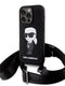 Karl Lagerfeld Crossbody Nft Cardslot Ikonik Saffiano Hard Case Karl And Choupette Θήκη Προστασίας Από Δερματίνη Με Λουράκι – Iphone 15 Pro (Μαύρο - Klhcp15Lscbsknk) – Θήκη για κινητό από το PhoneBazaar.gr