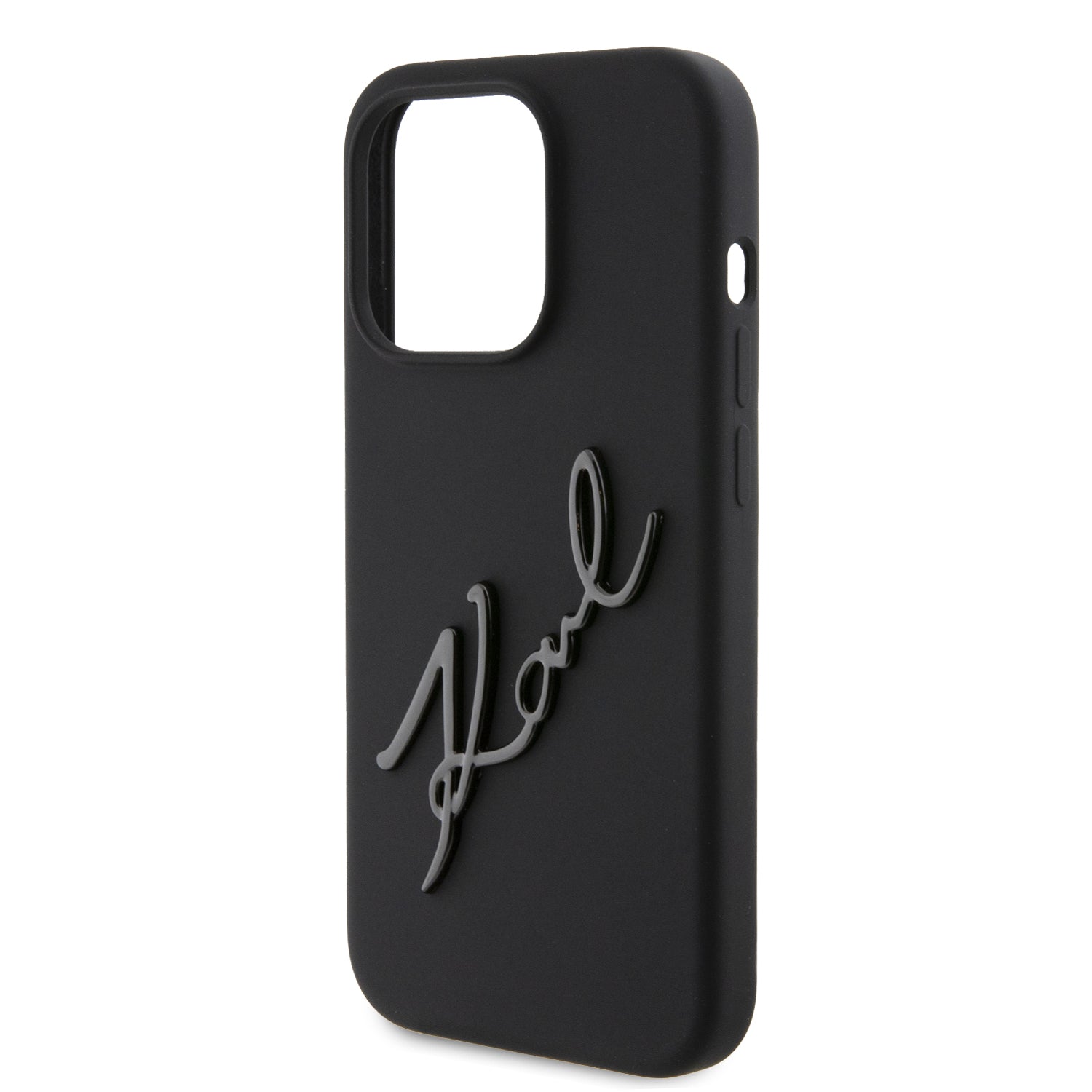 Karl Lagerfeld “Karl Script Logo” Hard Case Θήκη προστασίας από σιλικόνη – iPhone 15 Pro (Black – KLHCP15LSKSBMCK)
