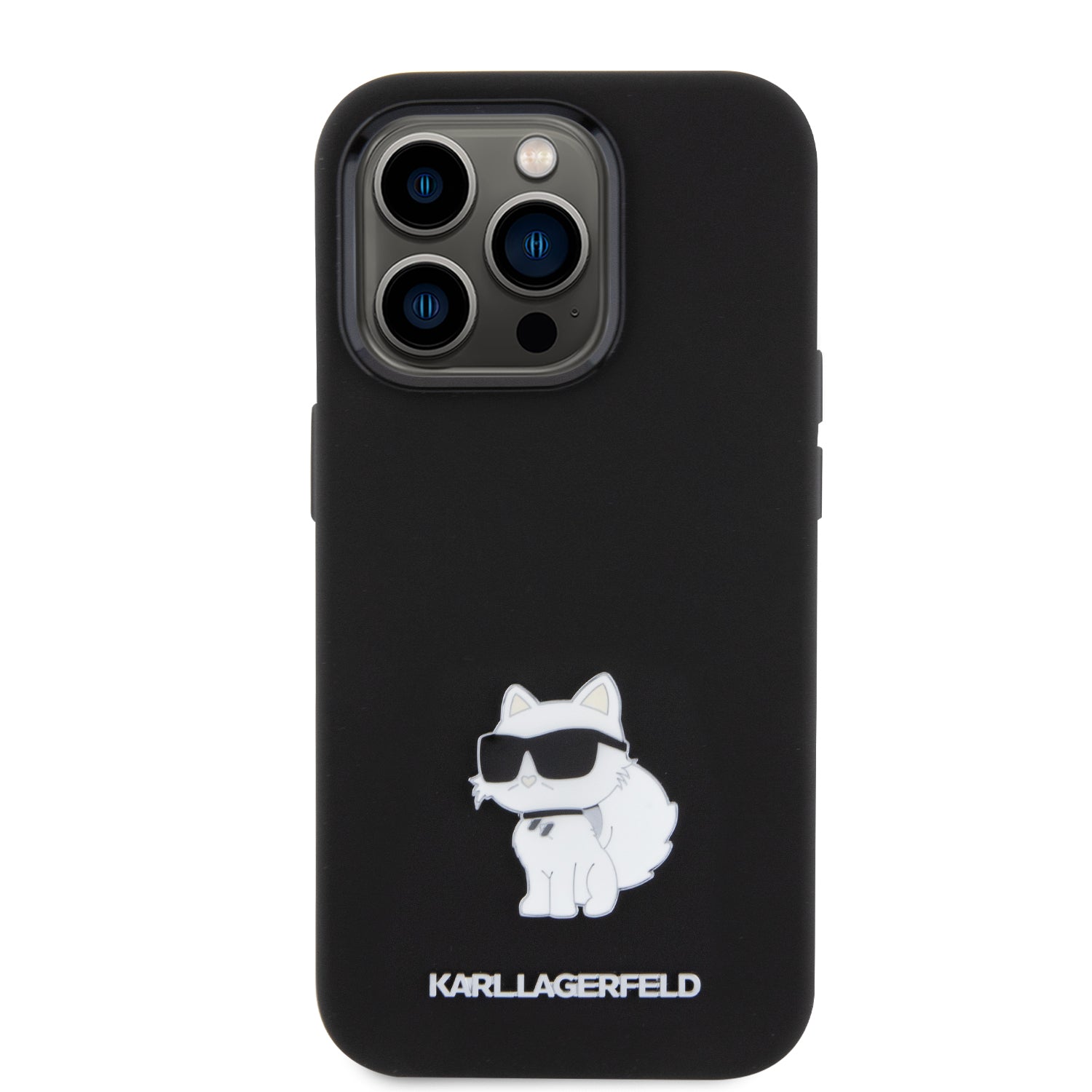 Karl Lagerfeld Choupette Metal Pin Hard Case Θήκη προστασίας από σιλικόνη  – iPhone 15 Pro (Black – KLHCP15LSMHCNPK)