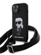 Karl Lagerfeld Crossbody Ikonik Hard Case Θήκη Προστασίας Από Σιλικόνη – Iphone 15 (Black – Klhcp15Sscbsknk) – Θήκη για κινητό από το PhoneBazaar.gr