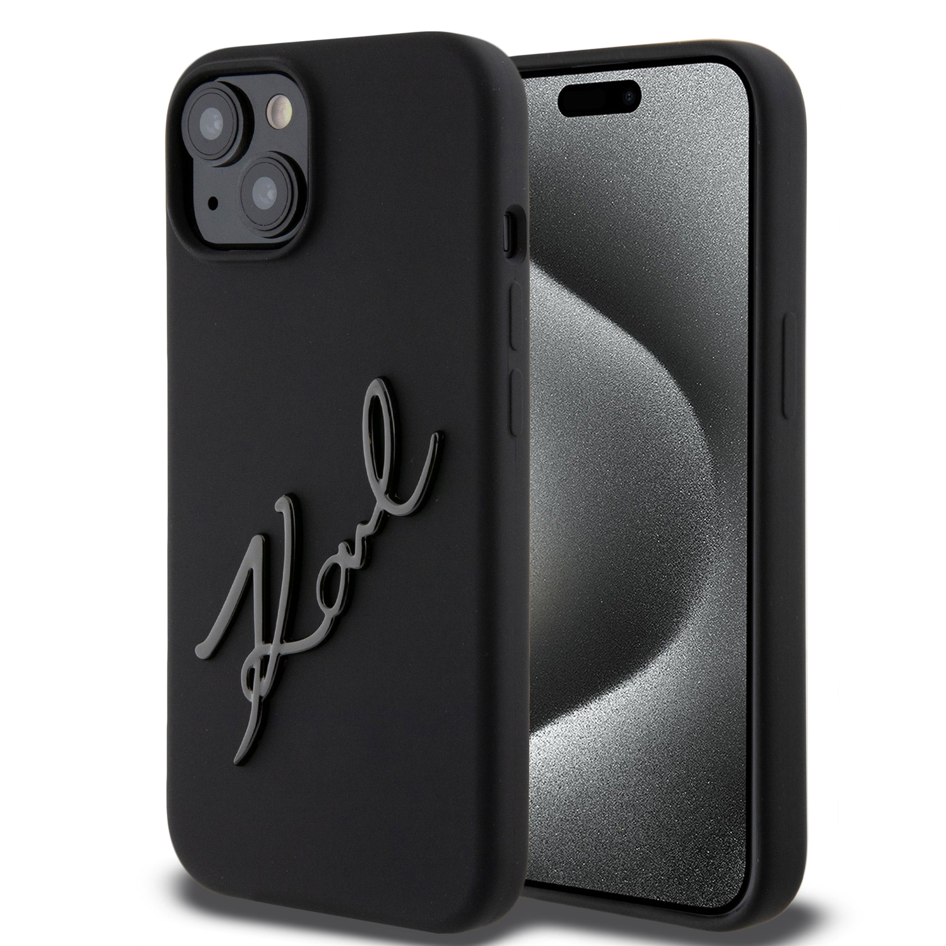 Karl Lagerfeld "Karl Script Logo" Hard Case Θήκη Προστασίας Από Σιλικόνη – Iphone 15 (Black – Klhcp15Ssksbmck) – Θήκη για κινητό από το PhoneBazaar.gr