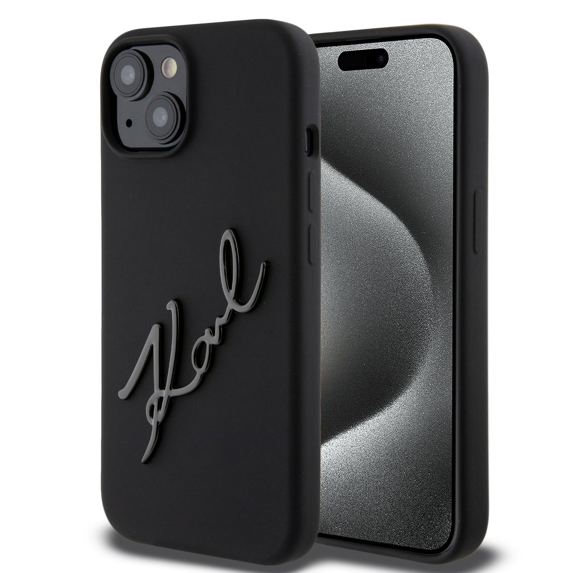 Karl Lagerfeld "Karl Script Logo" Hard Case Θήκη Προστασίας Από Σιλικόνη – Iphone 15 (Black – Klhcp15Ssksbmck) – Θήκη για κινητό από το PhoneBazaar.gr