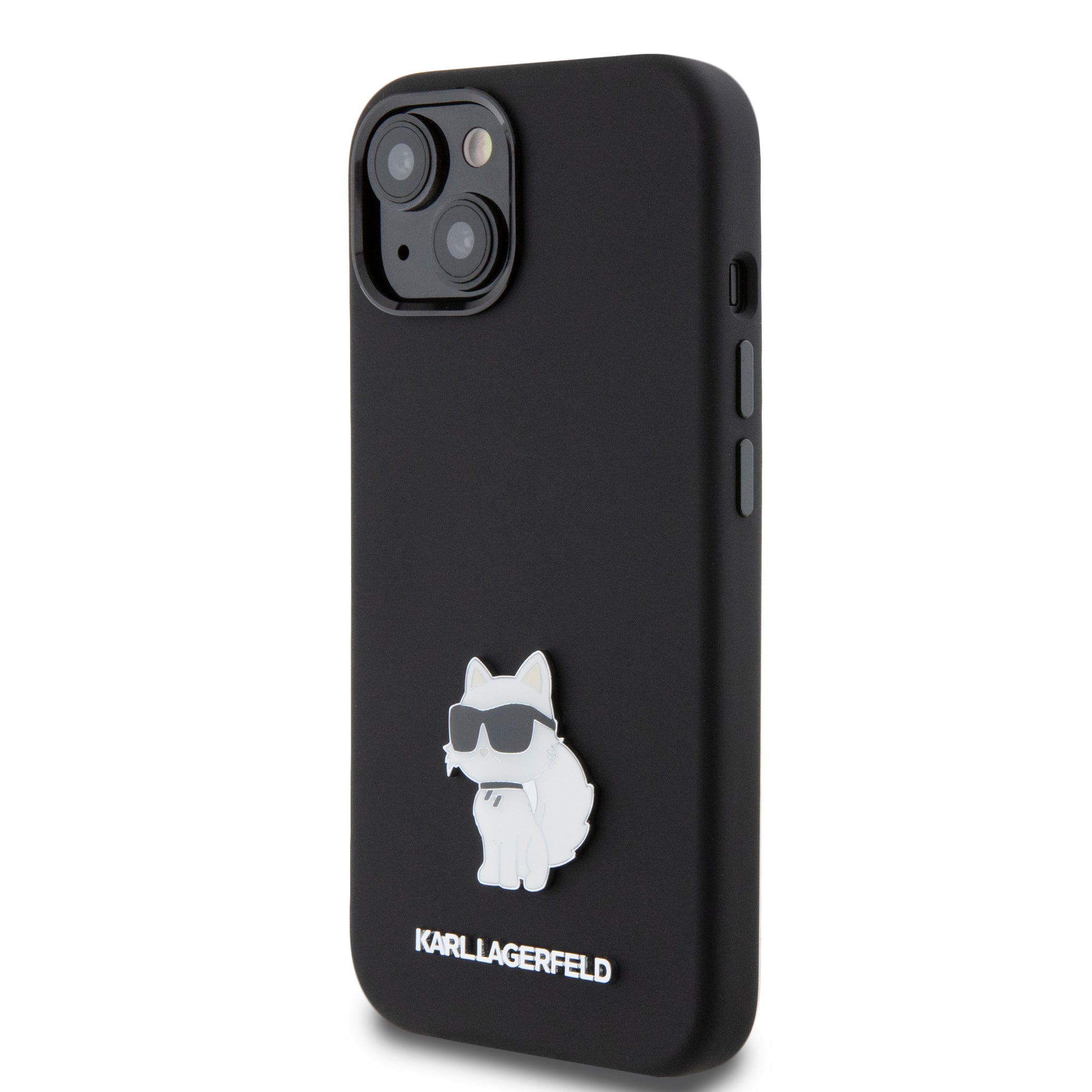 Karl Lagerfeld Choupette Metal Pin Hard Case Θήκη Προστασίας Από Σιλικόνη  – Iphone 15 (Black – Klhcp15Ssmhcnpk) – Θήκη για κινητό από το PhoneBazaar.gr