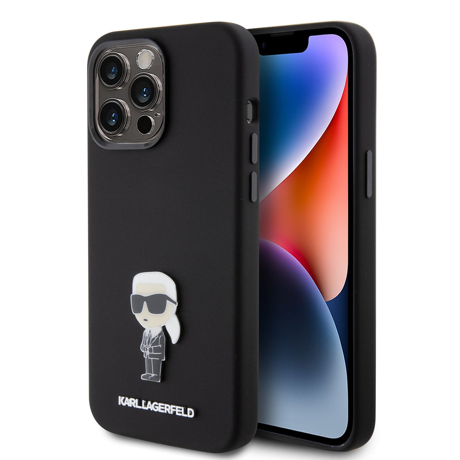 Karl Lagerfeld Ikonik Metal Pin Hard Case Θήκη Προστασίας Από Σιλικόνη  – Iphone 15 Pro Max (Black – Klhcp15Xsmhknpk) – Θήκη για κινητό από το PhoneBazaar.gr