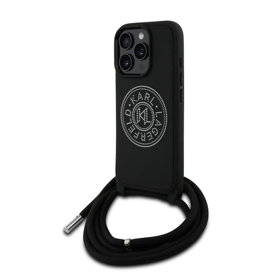 Karl Lagerfeld 3D Raised Round Logo Crossbody Case Θήκη Προστασίας Από Σκληρό Πλαστικό – Iphone 16 Pro (Μαύρο – Klhcp16L3Drklcpch) – Θήκη για κινητό από το PhoneBazaar.gr