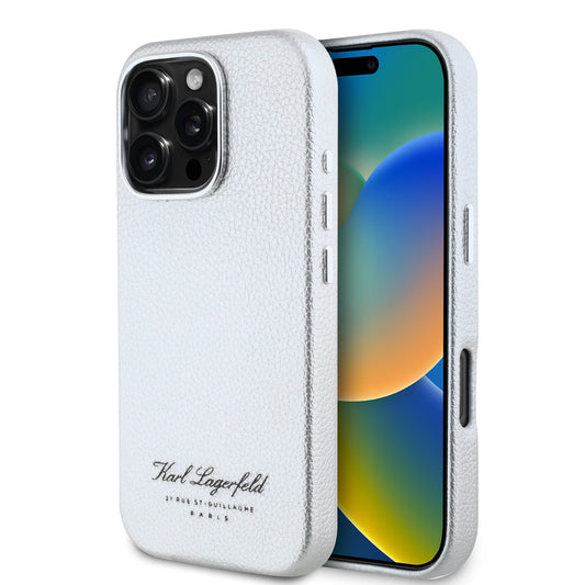 Karl Lagerfeld “Rue St.Guillaume Logo Collection” Θήκη Προστασίας Από Σιλικόνη – Iphone 16 Pro (Γκρι – Klhcp16Lpgwcmkhk) – Θήκη για κινητό από το PhoneBazaar.gr