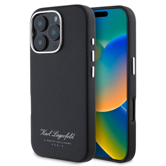 Karl Lagerfeld “Rue St.Guillaume Logo Collection” Θήκη Προστασίας Από Σιλικόνη – Iphone 16 Pro (Μαύρο – Klhcp16Lpgwcmkhk) – Θήκη για κινητό από το PhoneBazaar.gr