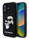 Karl Lagerfeld 3D Rubber Case Karl + Choupette Θήκη Προστασίας Από Σιλικόνη – Iphone 16 (Μαύρο – Klhcp16S3Drkcnk) – Θήκη για κινητό από το PhoneBazaar.gr