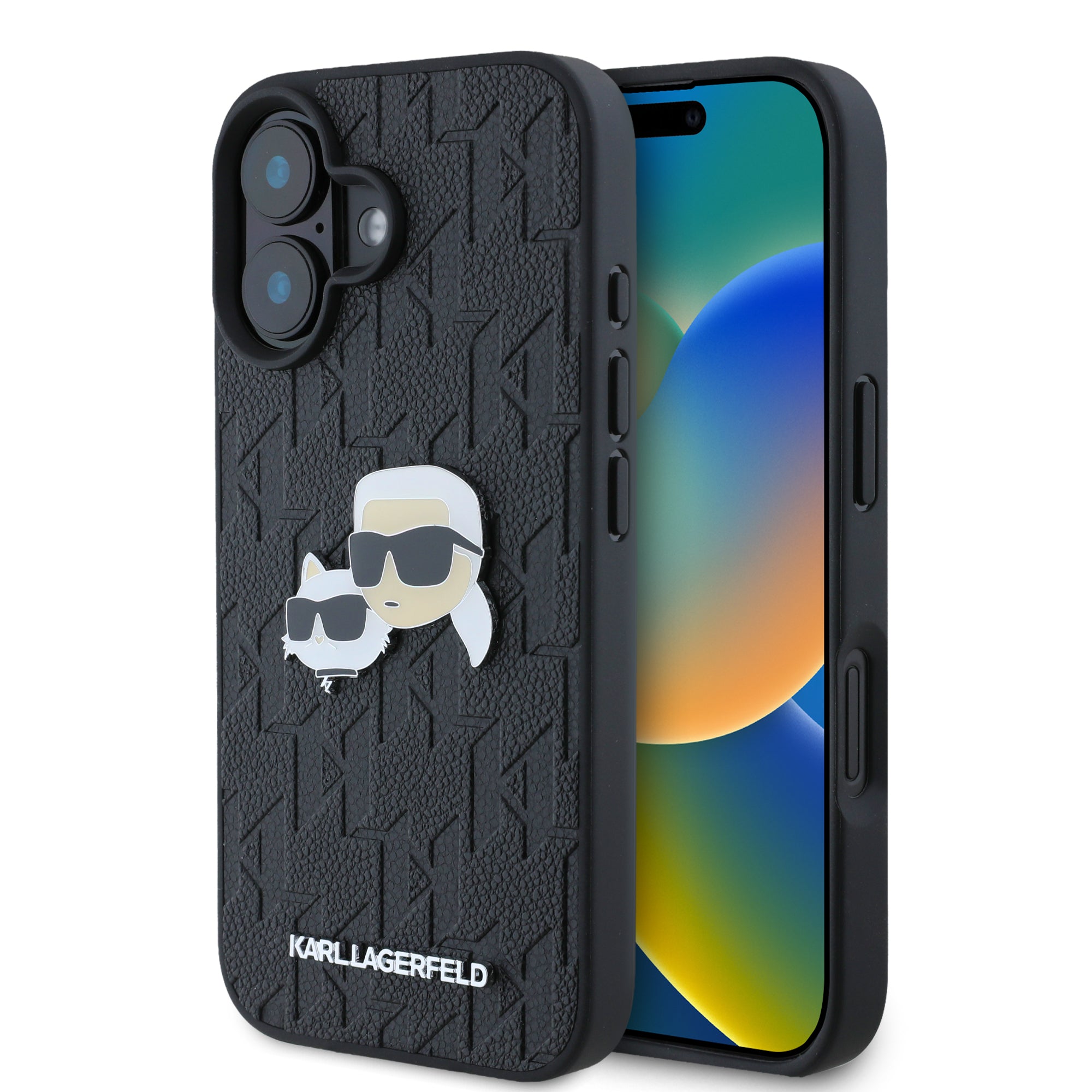 Karl Lagerfeld Monogram Ikonik Patch Saffiano Case Θήκη Προστασίας Από Δερματίνη – Iphone 16 (Μαύρο – Klhcp16Spgklkcpk) – Θήκη για κινητό από το PhoneBazaar.gr