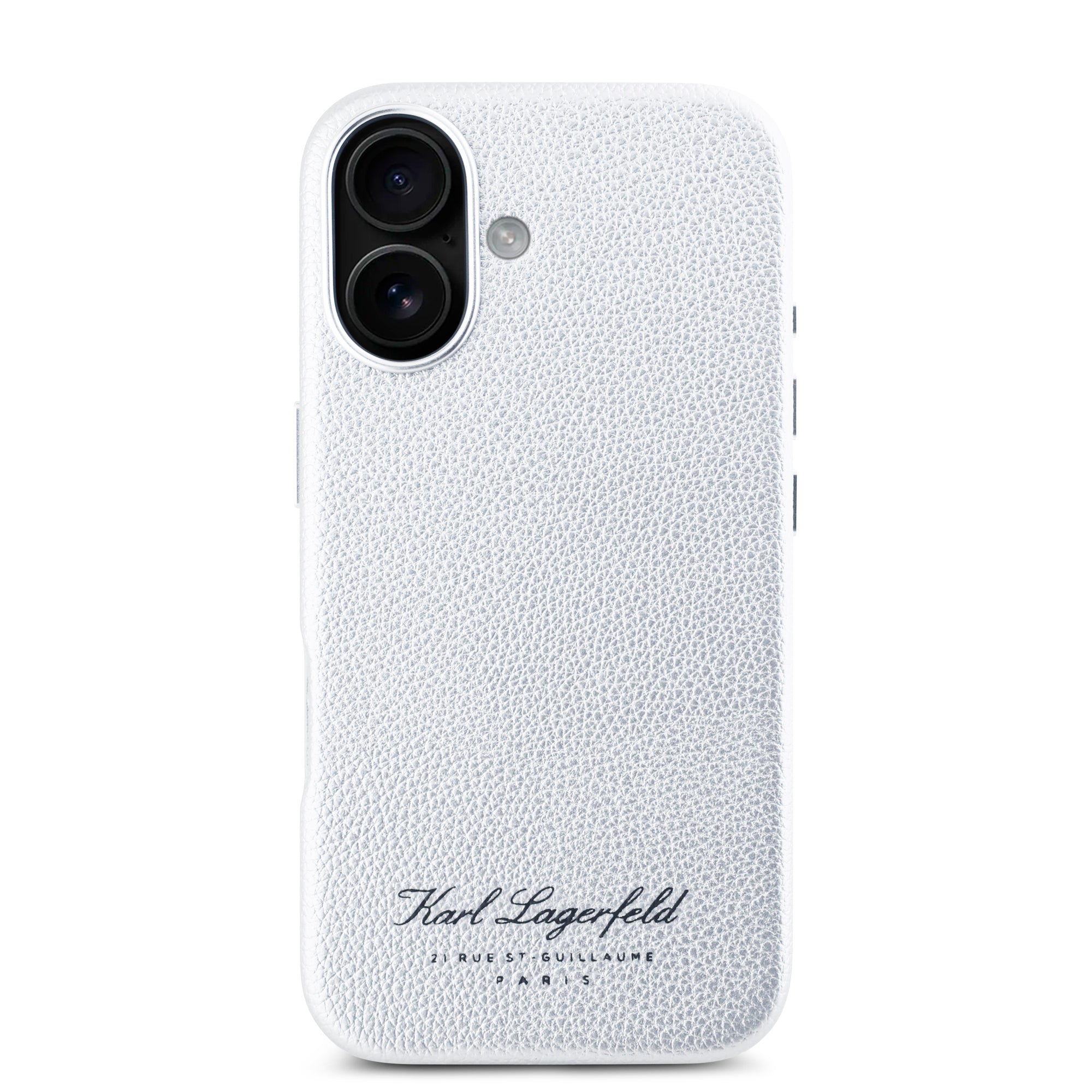 Karl Lagerfeld “Rue St.Guillaume Logo Collection” Θήκη προστασίας από σιλικόνη – iPhone 16 (Γκρι – KLHCP16SPGWCMKHK)