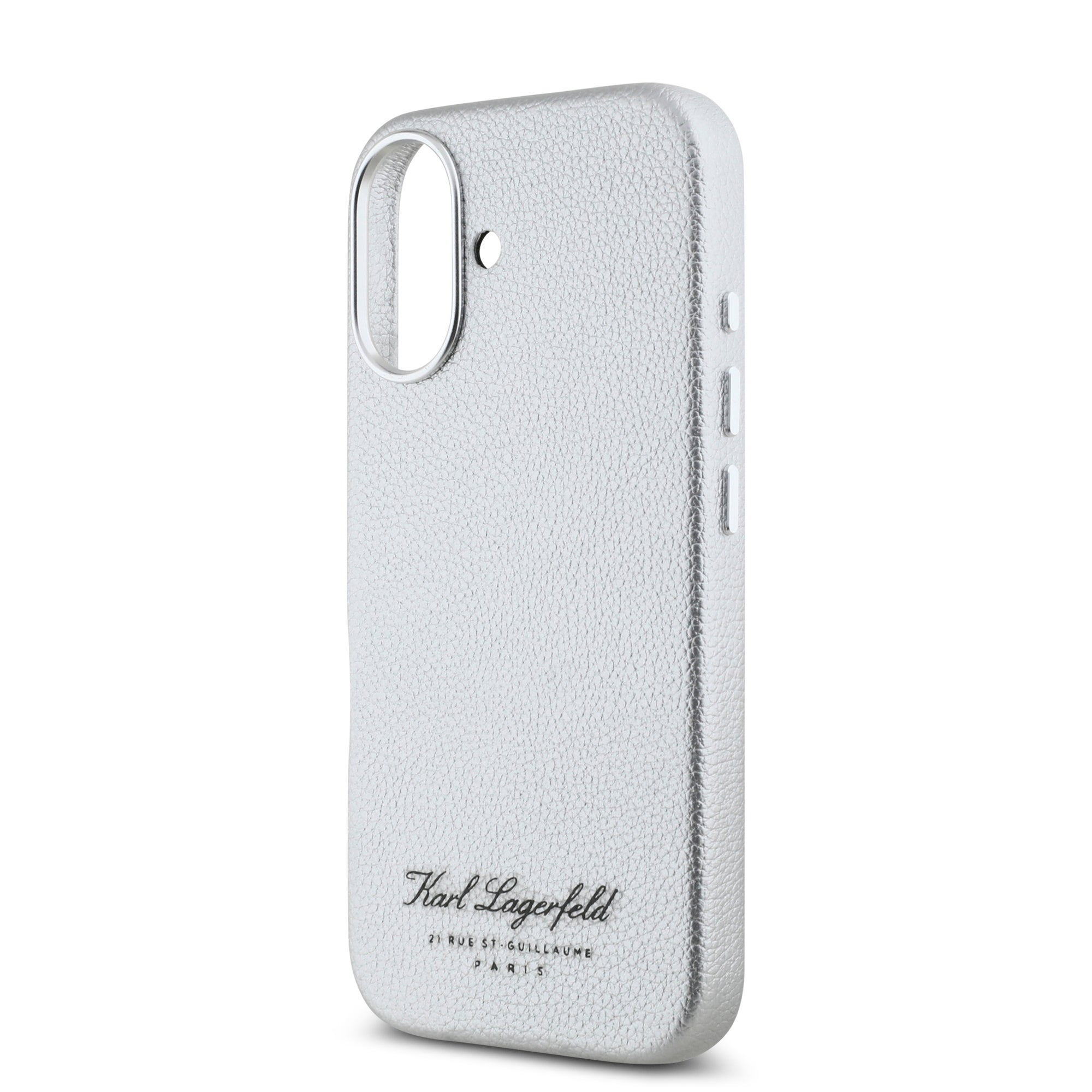 Karl Lagerfeld “Rue St.Guillaume Logo Collection” Θήκη προστασίας από σιλικόνη – iPhone 16 (Γκρι – KLHCP16SPGWCMKHK)