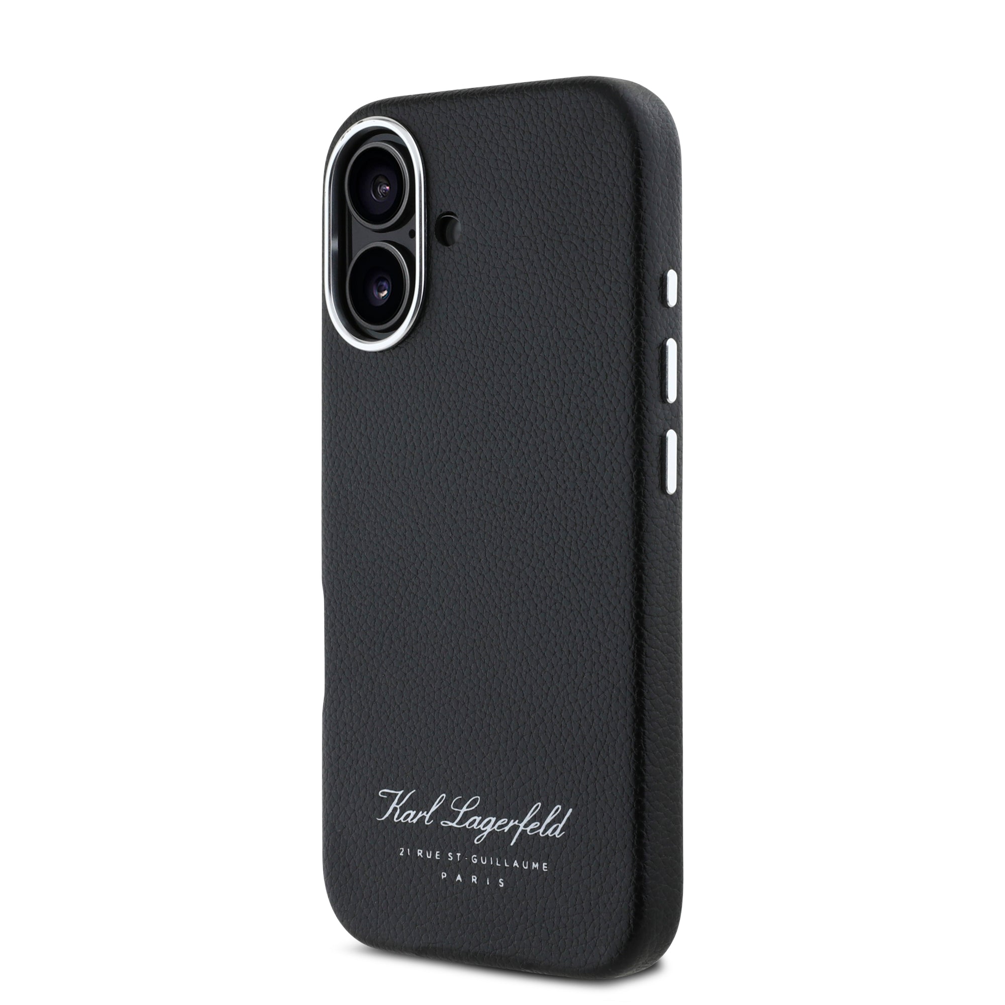Karl Lagerfeld “Rue St.Guillaume Logo Collection” Θήκη προστασίας από σιλικόνη – iPhone 16 (Μαύρο – KLHCP16SPGWCMKHK)