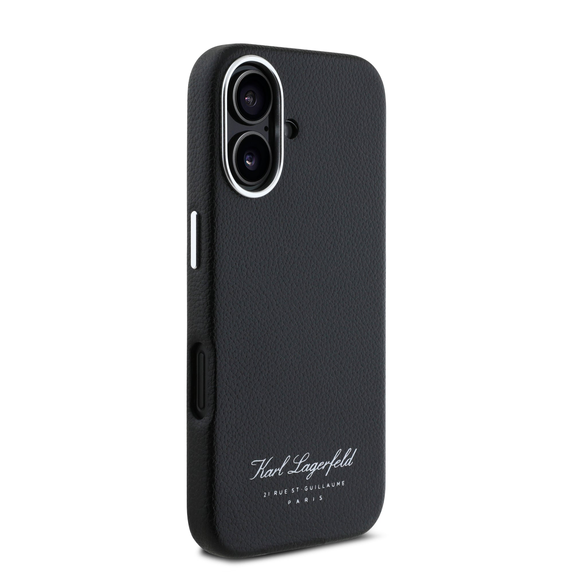 Karl Lagerfeld “Rue St.Guillaume Logo Collection” Θήκη προστασίας από σιλικόνη – iPhone 16 (Μαύρο – KLHCP16SPGWCMKHK)