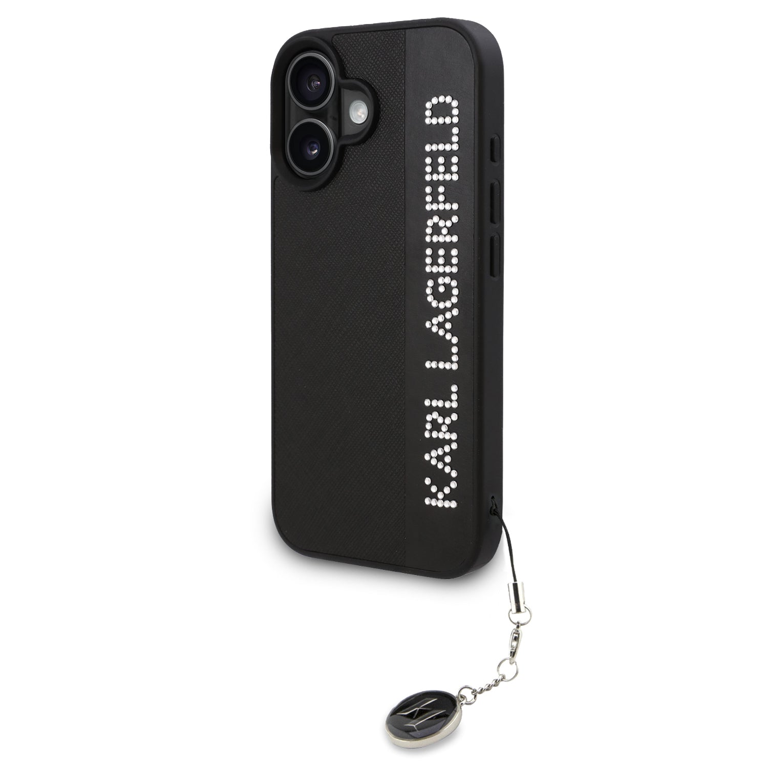 Karl Lagerfeld “Rhinestones And Charm” Θήκη Προστασίας Από Για Iphone 16 Με Κρεμαστό Στολίδι (Μαύρο – Klhcp16Spsakdgck) – Θήκη για κινητό από το PhoneBazaar.gr