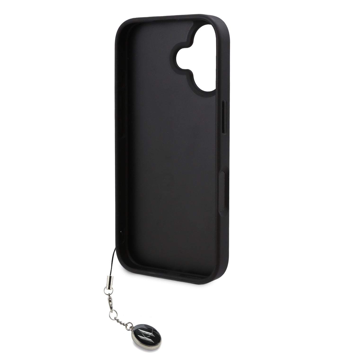 Karl Lagerfeld “Rhinestones and Charm” Θήκη προστασίας από για iPhone 16 με κρεμαστό στολίδι (Μαύρο – KLHCP16SPSAKDGCK)