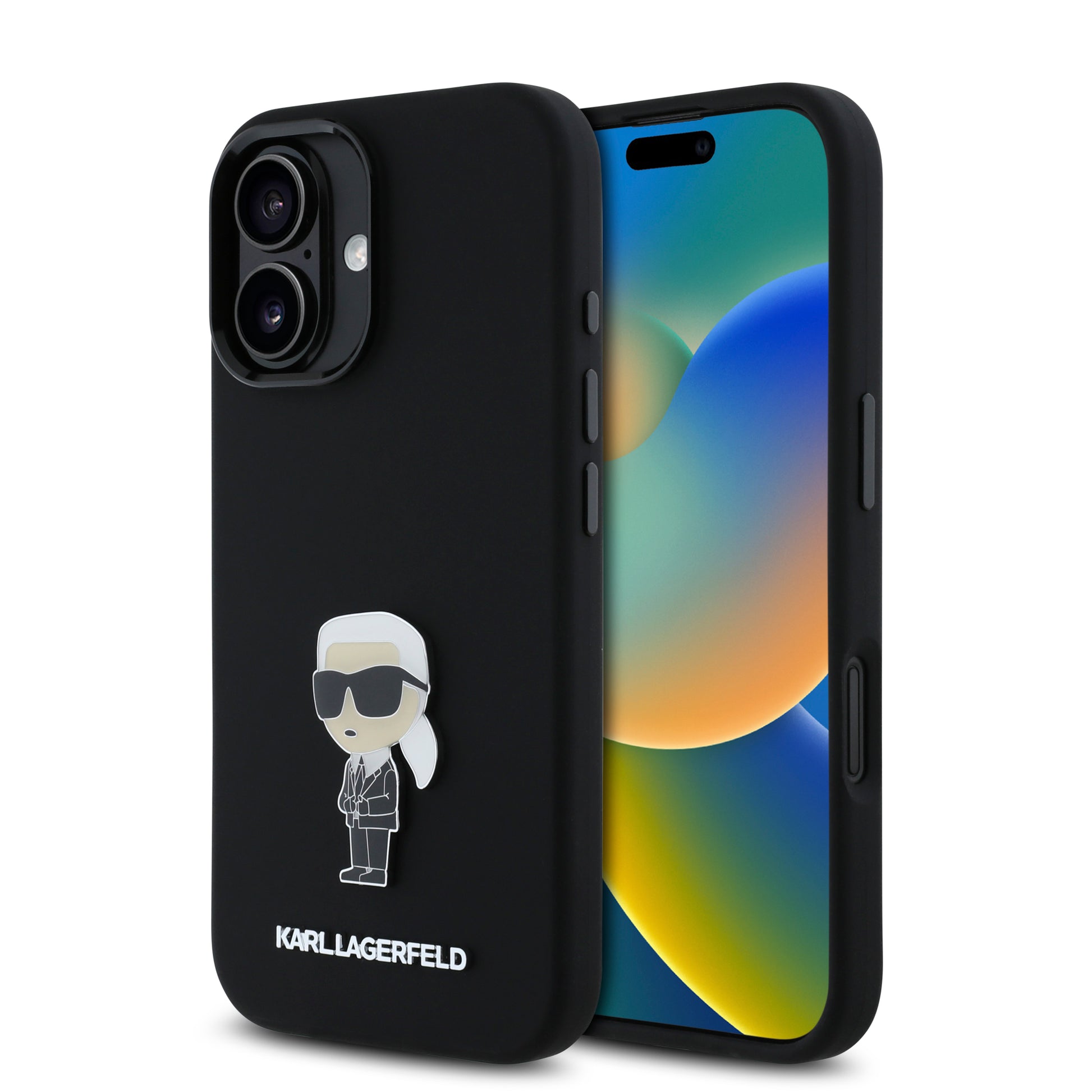 Karl Lagerfeld Ikonik Metal Pin Hard Case Θήκη Προστασίας Από Σιλικόνη – Iphone 16 (Μαύρο – Klhcp16Ssmhknpk) – Θήκη για κινητό από το PhoneBazaar.gr