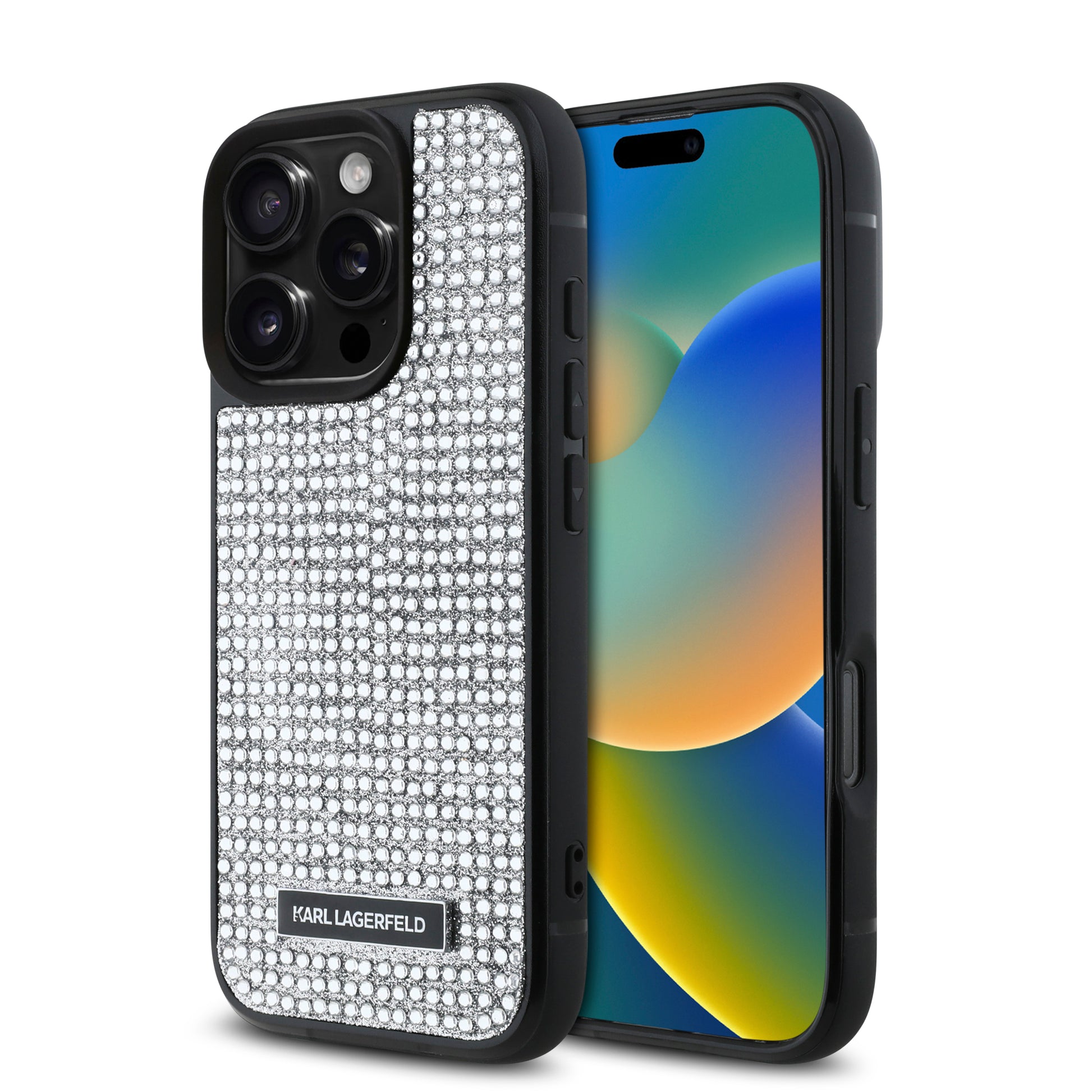 Karl Lagerfeld “Rhinestones Metal Plate Logo Collection” Θήκη Προστασίας Για Iphone 16 Pro Max (Ασημί – Klhcp16Xhdsplg) – Θήκη για κινητό από το PhoneBazaar.gr
