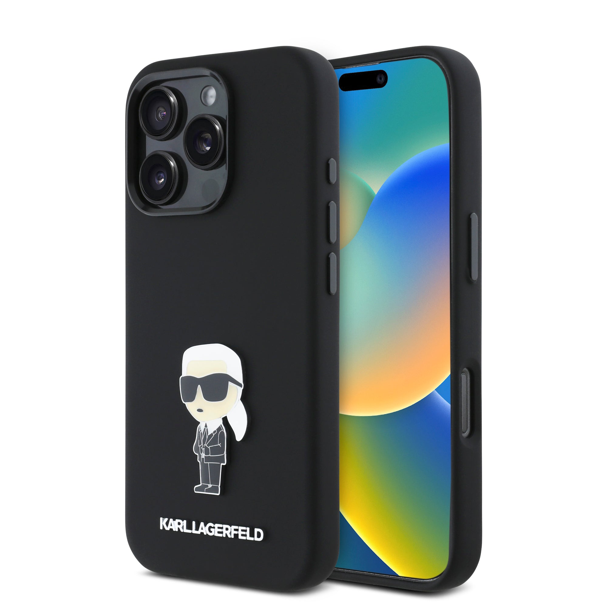 Karl Lagerfeld Ikonik Metal Pin Hard Case Θήκη Προστασίας Από Σιλικόνη – Iphone 16 Pro Max (Μαύρο – Klhcp16Xsmhknpk) – Θήκη για κινητό από το PhoneBazaar.gr