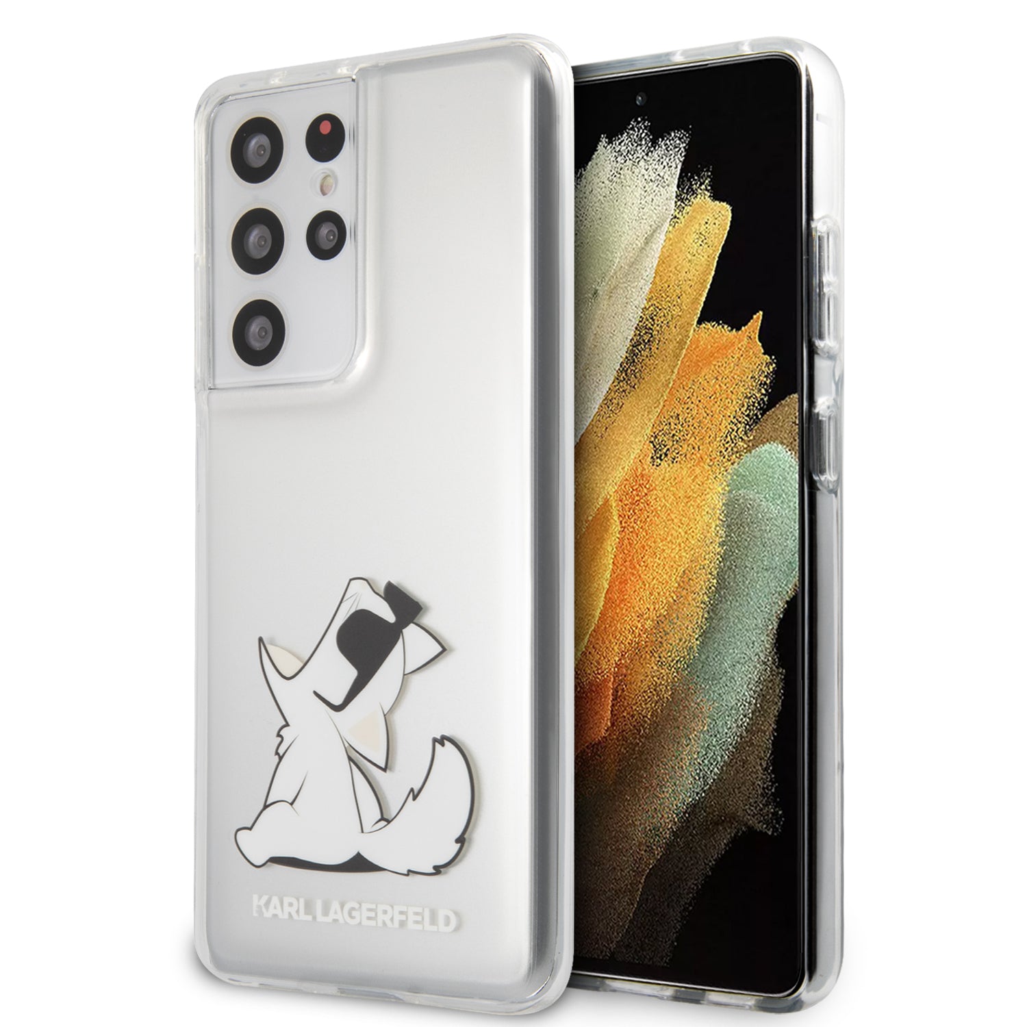 Karl Lagerfeld “Choupette Fun” Hard Case Θήκη Προστασίας Από Σιλικόνη – Samsung Galaxy S21 Ultra G998 (Διάφανη) – Θήκη για κινητό από το PhoneBazaar.gr