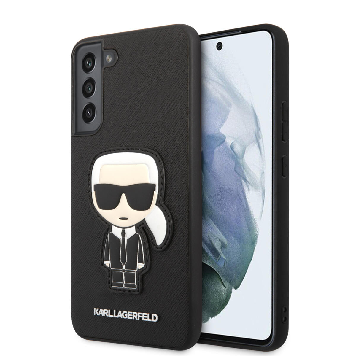 Karl Lagerfeld Ikonik Patch Saffiano Hard Case Θήκη Προστασίας Από Δερματίνη – Samsung Galaxy S22+ 5G (Μαύρο – Klhcs22Mokpk) – Θήκη για κινητό από το PhoneBazaar.gr