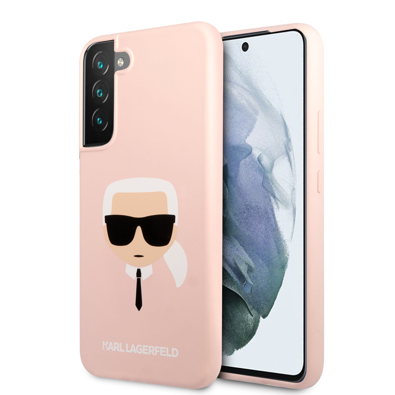Karl Lagerfeld Saffiano Leather Hard Case Karl'S Head Θήκη Προστασίας Από Σιλικόνη – Samsung Galaxy S22 Plus (Ροζ - Klhcs22Mslkhpi) – Θήκη για κινητό από το PhoneBazaar.gr